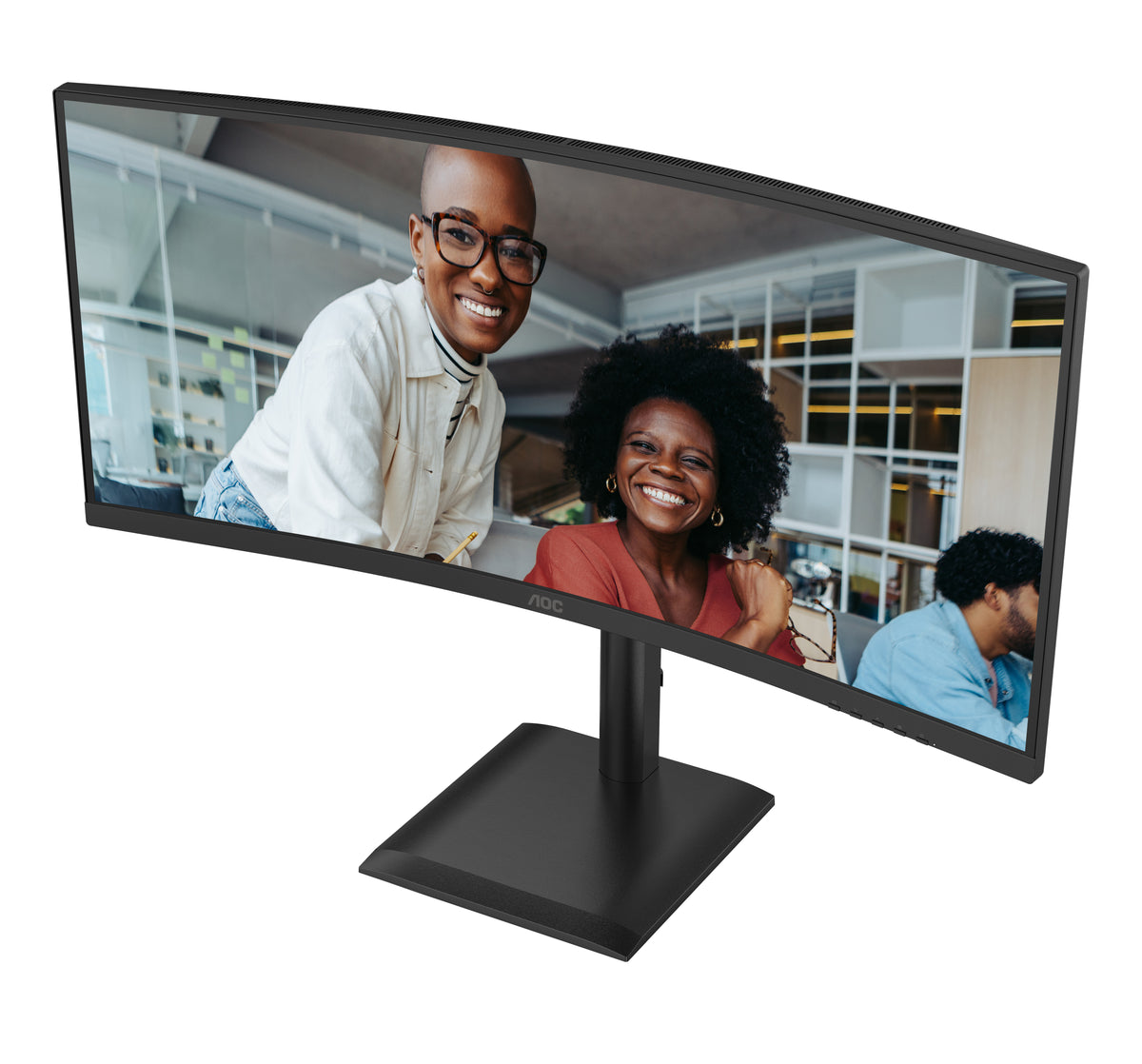 AOC CU34E4C Computerbildschirm 86,4 cm (34") 3440 x 1440 Pixel Schwarz