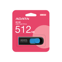 ADATA UV128 USB-Stick 512 GB USB Typ-A 3.2 Gen 1 (3.1 Gen 1) Schwarz, Blau