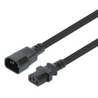 Manhattan 352680 Stromkabel Schwarz 5 m C13-Koppler C14-Koppler