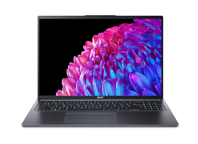 Acer Swift Go 16 SFG16-72-76Q5 Intel Core Ultra 7 155U Laptop 40,6 cm (16") 3.2K 16 GB LPDDR5-SDRAM 512 GB SSD Wi-Fi 6E (802.11ax) Windows 11 Home Deutsch Grau