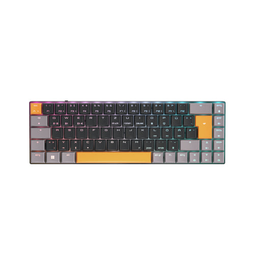 CHERRY MX-LP 2.1 Compact Wireless Tastatur Gaming RF Wireless + Bluetooth QWERTZ Deutsch Schwarz