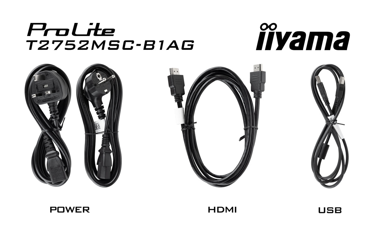 iiyama ProLite T2752MSC-B1AG Computerbildschirm 68,6 cm (27") 1920 x 1080 Pixel Full HD LED Touchscreen Schwarz