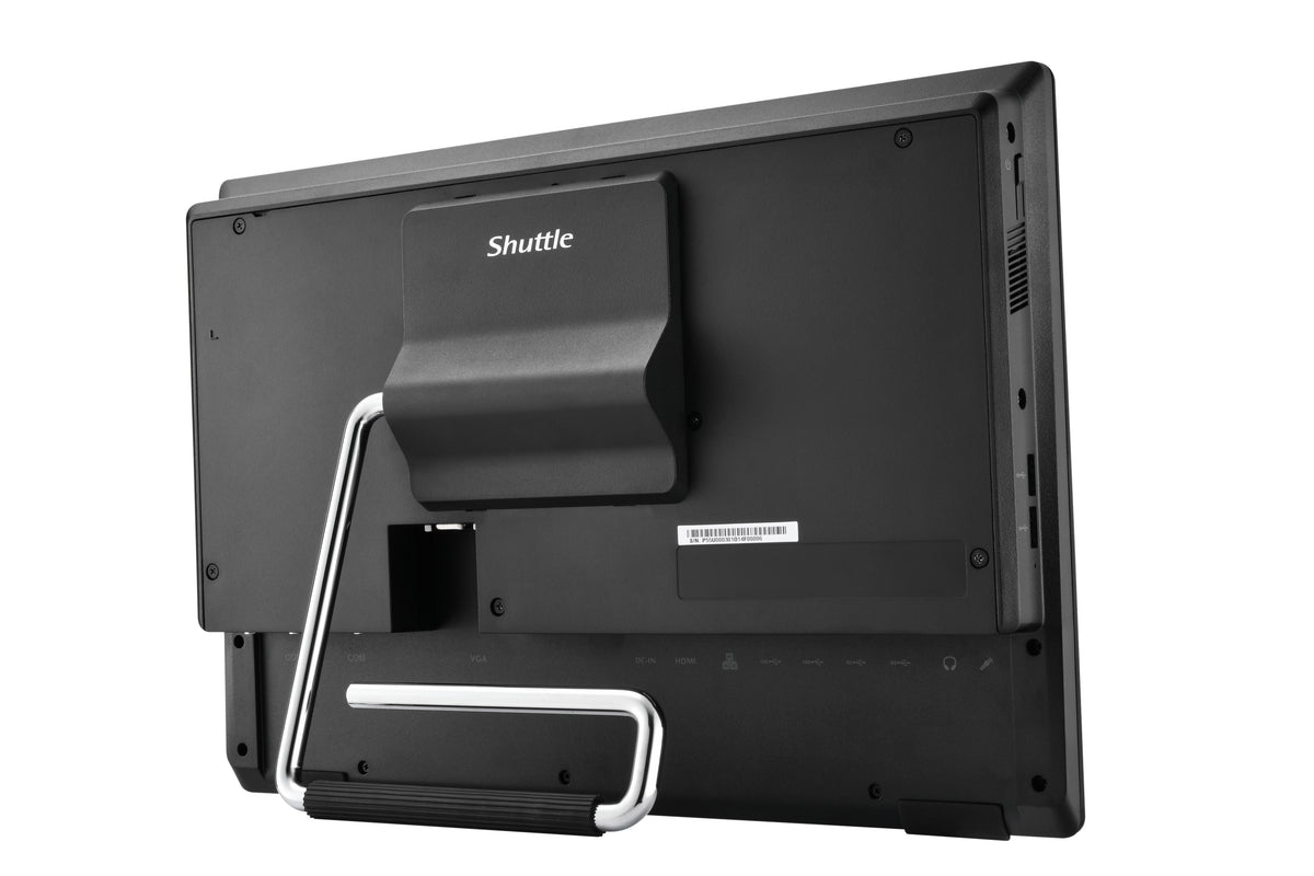 Shuttle All-In-One Barebone P55U3, 15.6" Multi-Touch-Screen, Intel Core i3-1315U, Wifi, IP54 , lüfterlos, 24/7 Dauerbetrieb