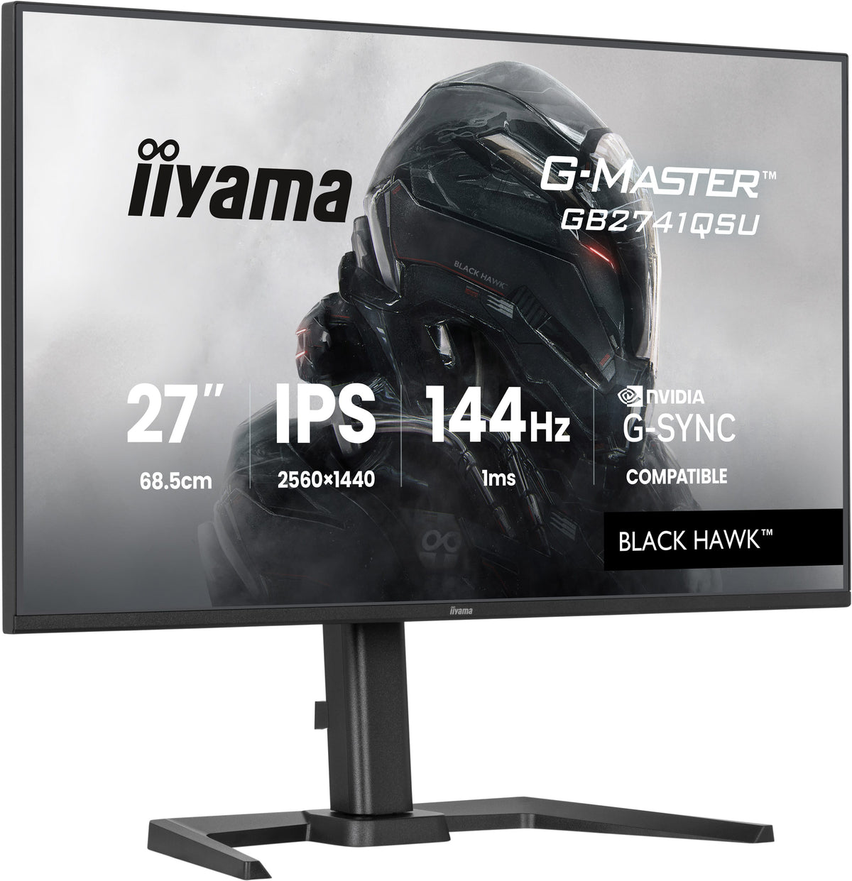 iiyama G-MASTER GB2741QSU-B1 Computerbildschirm 68,6 cm (27") 2560 x 1440 Pixel 4K Ultra HD LED Schwarz
