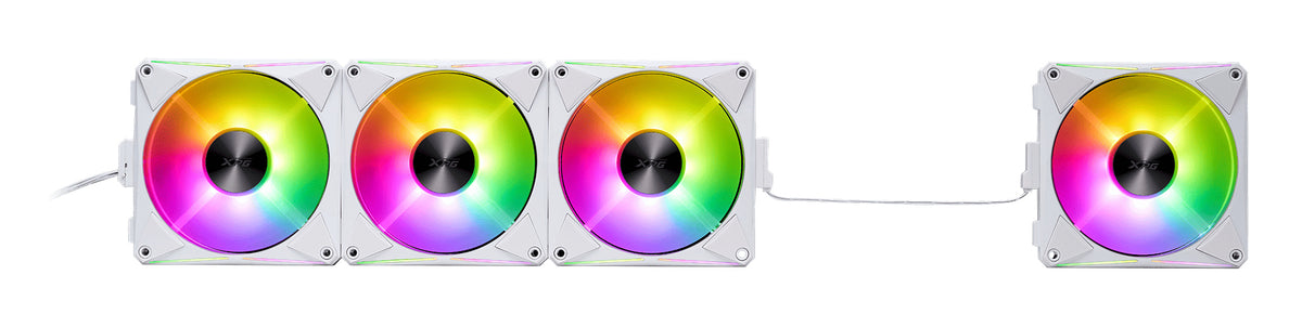 XPG HURRICANE MAG Computergehäuse Ventilator 12 cm Weiß 4 Stück(e)