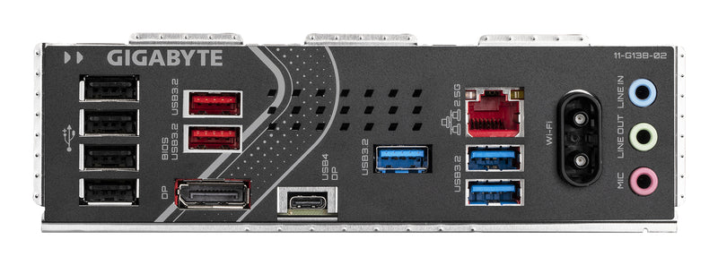 GIGABYTE Z890 EAGLE WIFI7 Mainboard - Unterstützt Intel Core Ultra (Serie 2) CPUs, 14+1+2 Phasen VRM, bis zu 8800MHz DDR5 (OC), 1xPCIe 5.0 + 3xPCIe 4.0, Wi-Fi 7, 2.5GbE LAN, USB 4