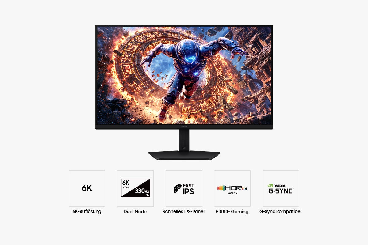 Samsung 32" Odyssey G8 (G80HS) 6K 165Hz / 3K 330Hz Gaming Monitor
