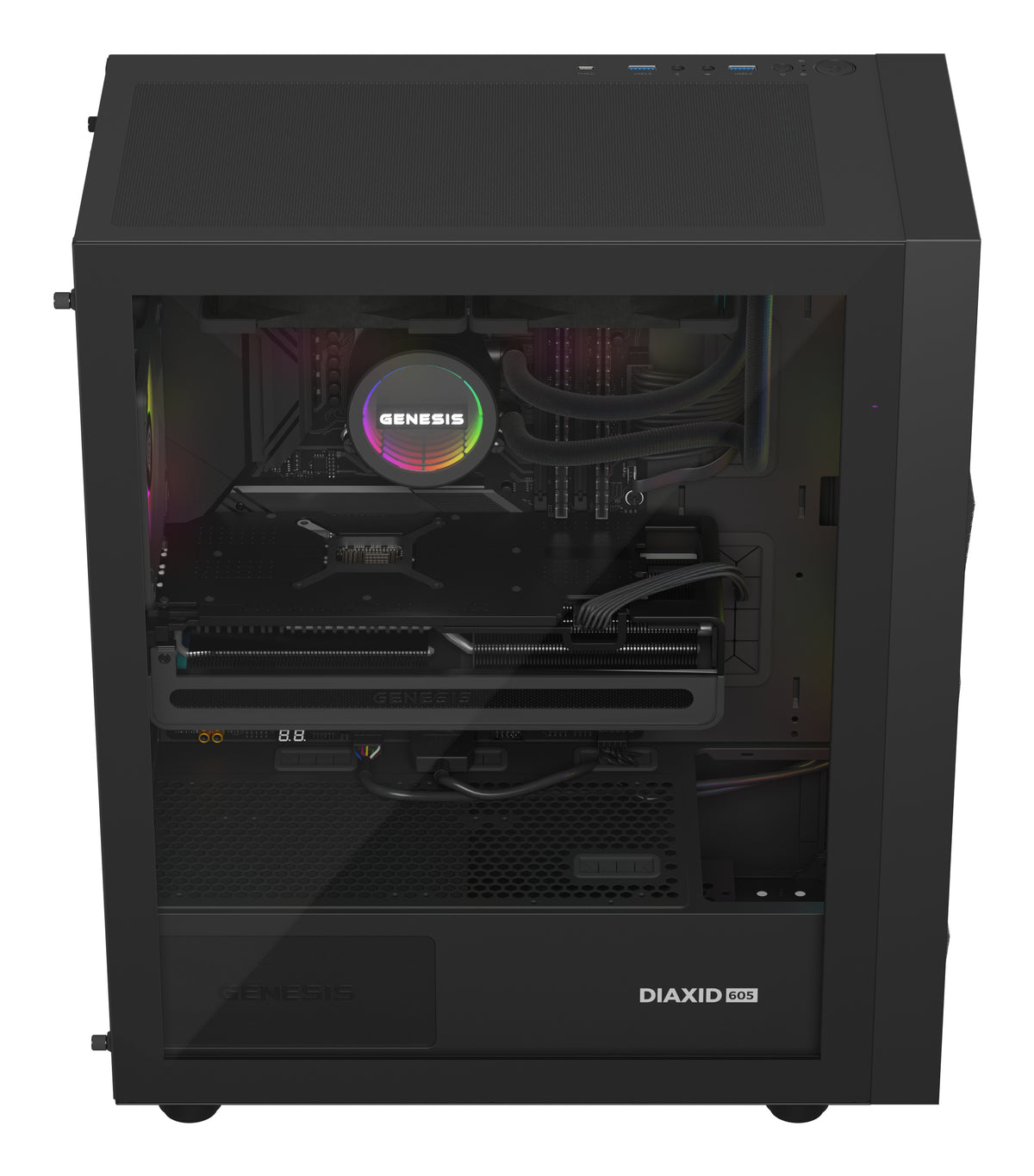GENESIS NLG-2319 Computerkühlsystem Prozessor All-in-One-Flüssigkeitskühler Schwarz