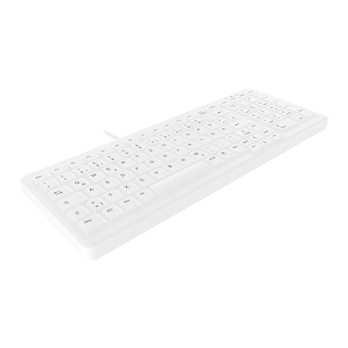 Contour Design Active Key Contour ClassicClean Medizinische Tastatur Abnehmbare Abdeckung Kompakt Kabelgebunden Weiß DE C7000