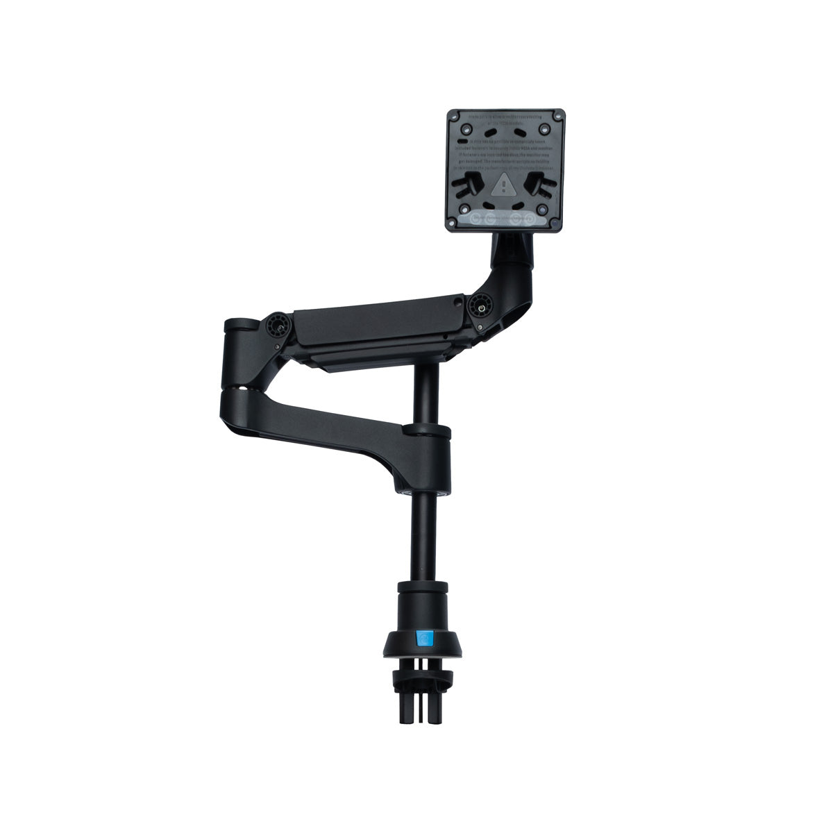 R-Go Tools Monitorarm R-Go Caparo, verstellbarer Einzelmonitorarm mit Gasfeder, 100% Zirkular, 3-9 kg Tragkraft, schwarz