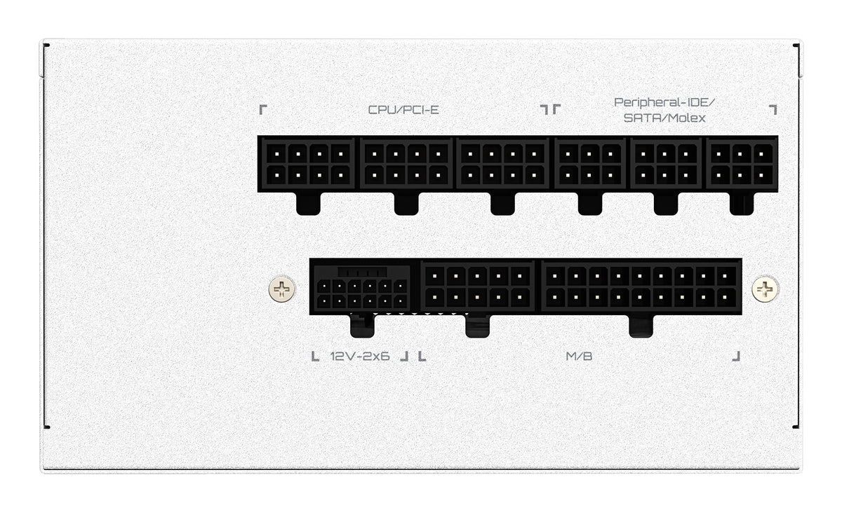 GIGABYTE UD1000GM PG5 V2 ICE Netzteil – PCIe Gen 5.1, 80 PLUS Gold, Vollmodulares Design, 120-mm-Lüfter, ATX 3.1-kompatibel, EU-Stecker
