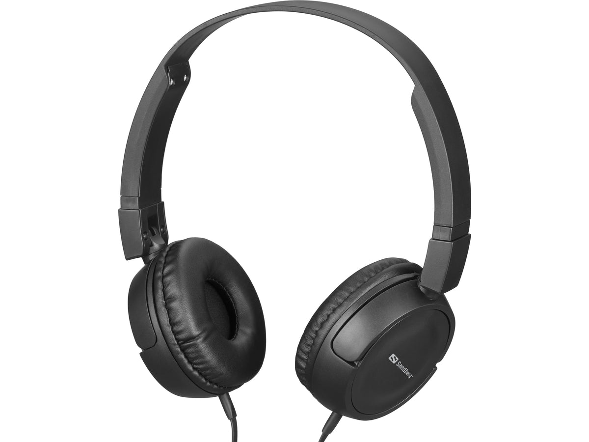Sandberg Saver MiniJack HeadPhoneTravel Kopfhörer Kabelgebunden Kopfband Reisen Schwarz