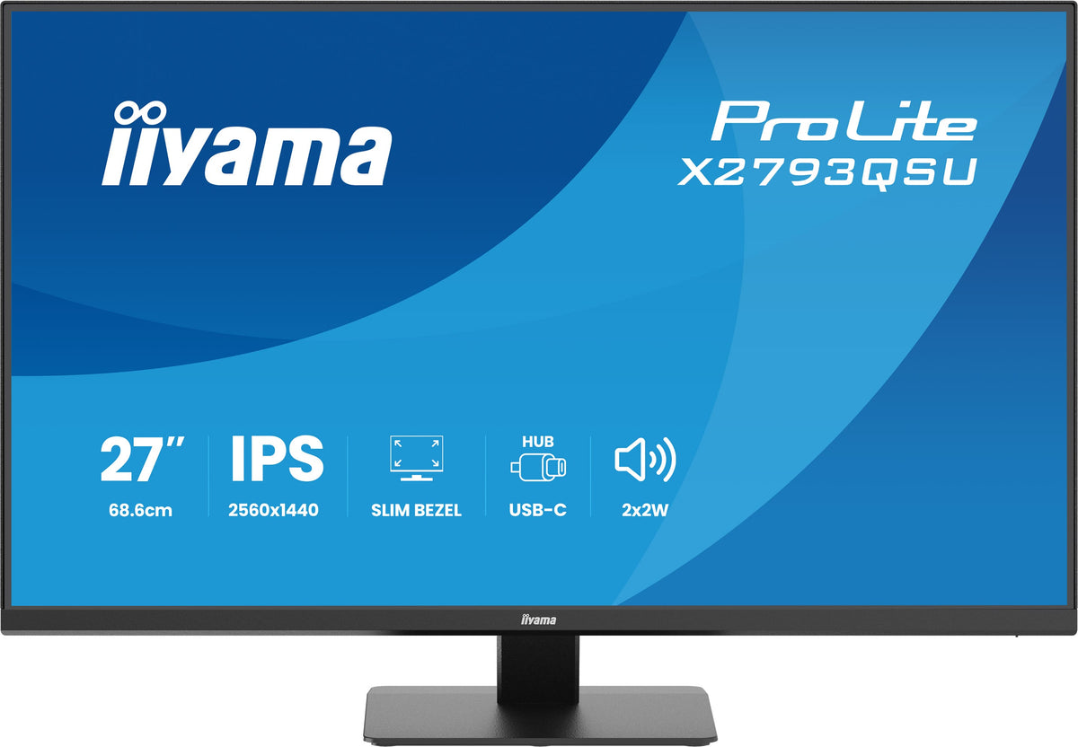 iiyama ProLite X2793QSU-B1 Computerbildschirm 68,6 cm (27") 2560 x 1440 Pixel Quad HD LED Schwarz