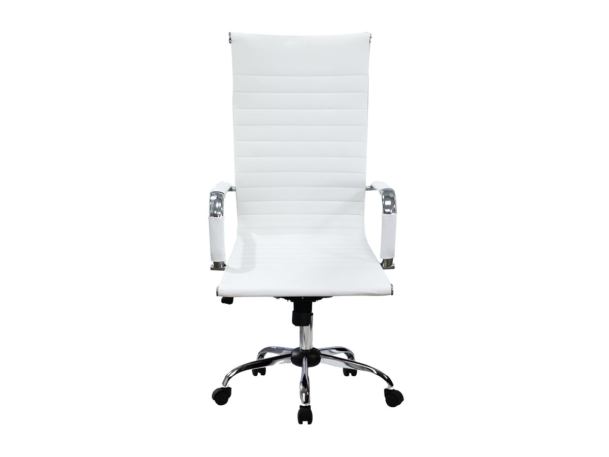 Equip Bürostuhl, Rippenpolster, Hochlehner, weiß