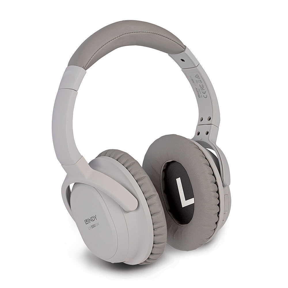 Lindy LH500XW Kopfhörer Verkabelt & Kabellos Kopfband Anrufe/Musik Mikro-USB Bluetooth Grau