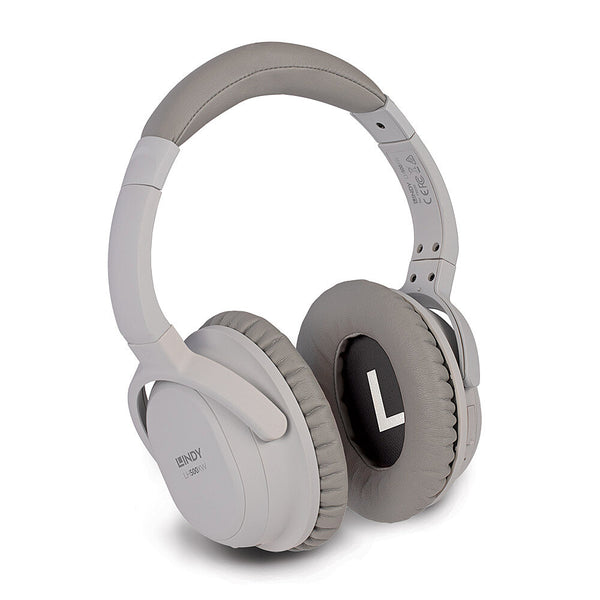 Lindy LH500XW Headphones Wired & Wireless Headband Calls/Music Micro-USB Bluetooth Grey