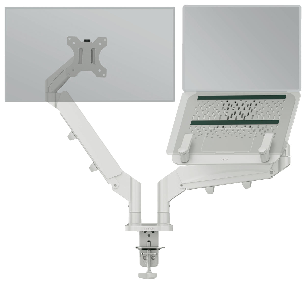 Leitz 65380085 Flachbildschirm-Tischhalterung 81,3 cm (32") Tisch/Bank Grau