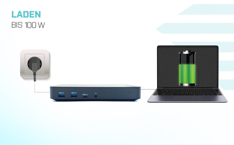 i-tec USB 3.0/USB-C/Thunderbolt, 3x Display Docking Station + Power Delivery 100W