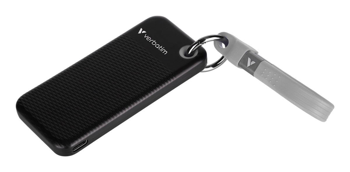 Verbatim Pocket SSD 256 GB USB Typ-C 3.2 Gen 2 (3.1 Gen 2) Schwarz, Grau