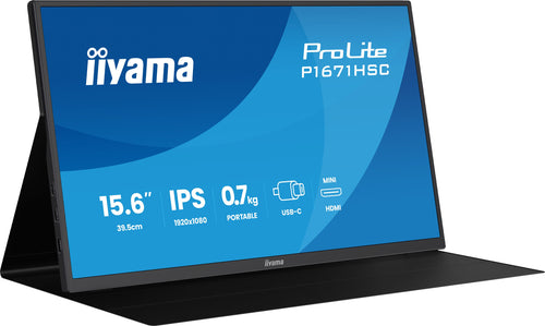 iiyama ProLite P1671HSC-B1 Computerbildschirm 39,6 cm (15.6") 1920 x 1080 Pixel Full HD LED Schwarz