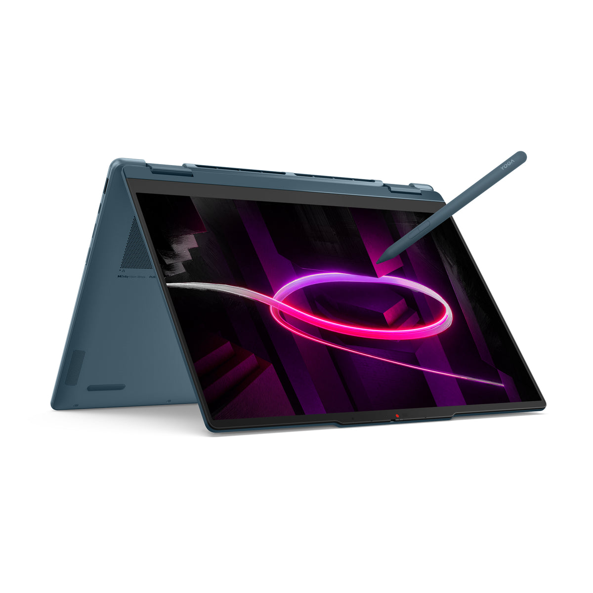 Lenovo Yoga 7 2-in-1 14AGP11 Copilot+ PC AMD Ryzen AI 7 445 Hybrid (2-in-1) 35,6 cm (14") Touchscreen 2.8K 16 GB LPDDR5x-SDRAM 512 GB SSD Wi-Fi 7 (802.11be) Windows 11 Home Türkis Deutsch