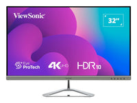 Viewsonic VX3276-4K-MHD-2 Computerbildschirm 81,3 cm (32") 3840 x 2160 Pixel 4K Ultra HD LCD Schwarz, Silber