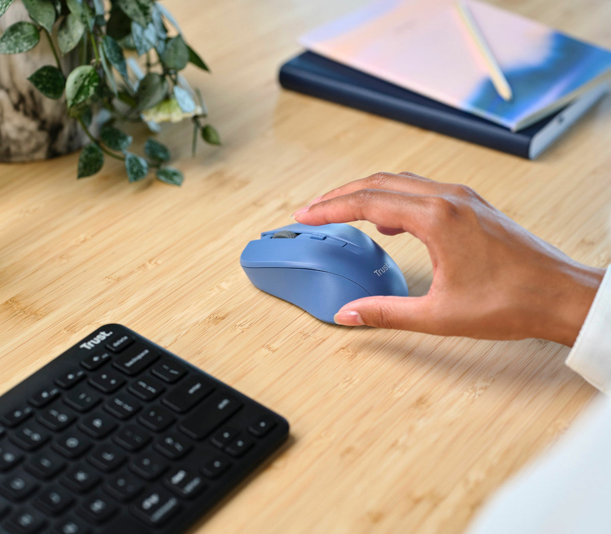 Trust Mydo Maus Büro Beidhändig RF Wireless Optisch 1800 DPI