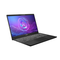 MSI Modern 15 H AI C2HMG-288FRNN Intel Core Ultra 5 225H Laptop 39,6 cm (15.6") Full HD 16 GB DDR5-SDRAM 512 GB SSD Wi-Fi 6E (802.11ax) Windows 11 Pro Schwarz AZERTY Französisch