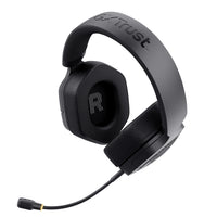 Trust GXT 493 Carus Kopfhörer Verkabelt & Kabellos Kopfband, Helm Gaming USB Type-C / USB Type-A Bluetooth Schwarz