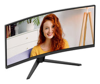 AOC B3 CU34B3E Computerbildschirm 86,4 cm (34") 3440 x 1440 Pixel Wide Quad HD LED Schwarz