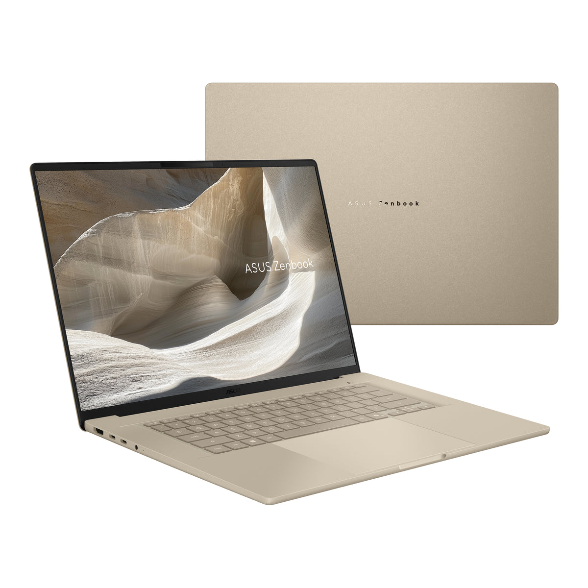 ASUS Zenbook A16 UX3607QA-SH056W Snapdragon X1-26-100 Laptop 40,6 cm (16") WUXGA 32 GB LPDDR5x-SDRAM 1 TB SSD Wi-Fi 6E (802.11ax) Windows 11 Home Beige