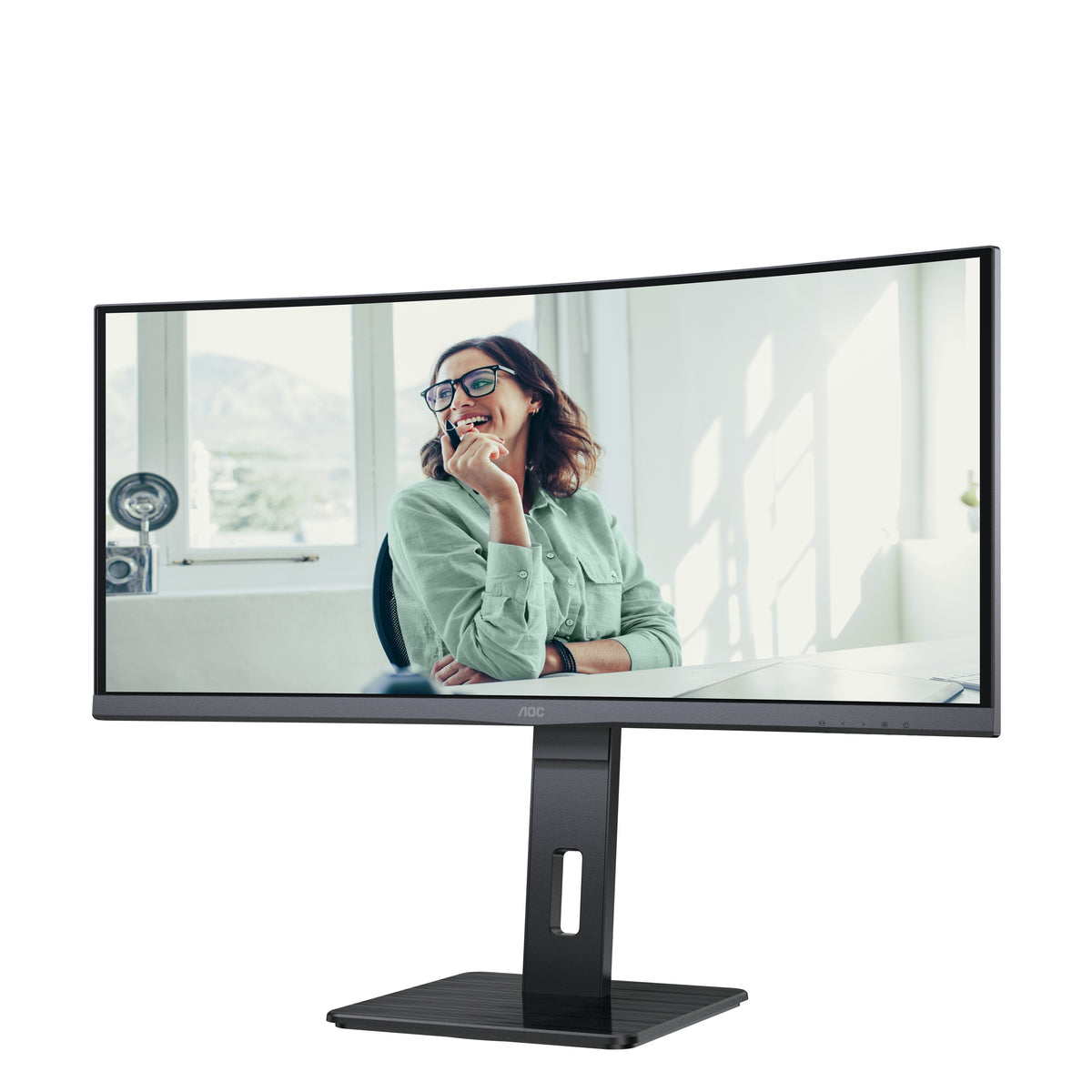 AOC CU34P3CV Computerbildschirm 86,4 cm (34") 3440 x 1440 Pixel UltraWide Quad HD LED Schwarz