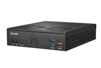 Shuttle Slim PC DH770 , S1700, 2x HDMI, 2x DP , 2x 2.5G LAN, 2x COM, 8x USB, 1x 2.5", 2x M.2, 24/7 Dauerbetrieb, inkl. VESA