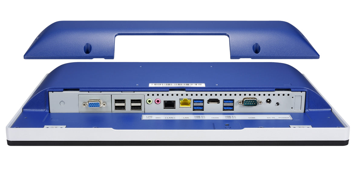 Shuttle All-In-One Panel PC Barebone P15AL01-i5 blau, 15.6" Multi-Touch-Screen, Intel Core i5-1235U, 2xLAN, IP65, 1x COM, lüfterlos, 24/7 Dauerbetrieb