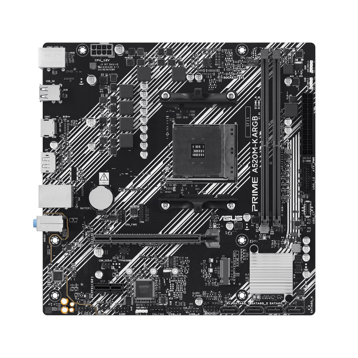 ASUS PRIME A520M-K ARGB AMD A520 Sockel AM4 micro ATX