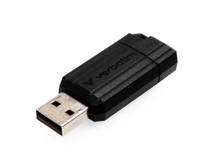 Verbatim PinStripe - USB-Stick 16 GB - Schwarz