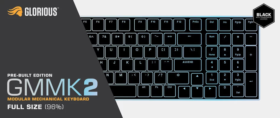 Clavier Glorious Gaming GMMK 2 USB US Anglais Noir