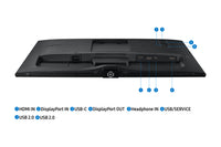 Samsung S60UA Computerbildschirm 61 cm (24") 2560 x 1440 Pixel Quad HD LCD Schwarz