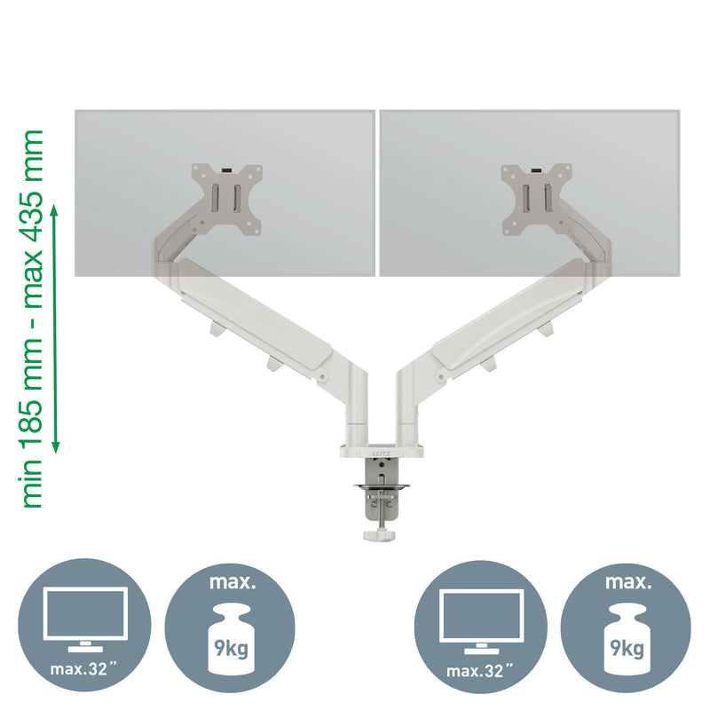 Leitz 65370085 Flachbildschirm-Tischhalterung 81,3 cm (32") Tisch/Bank Grau