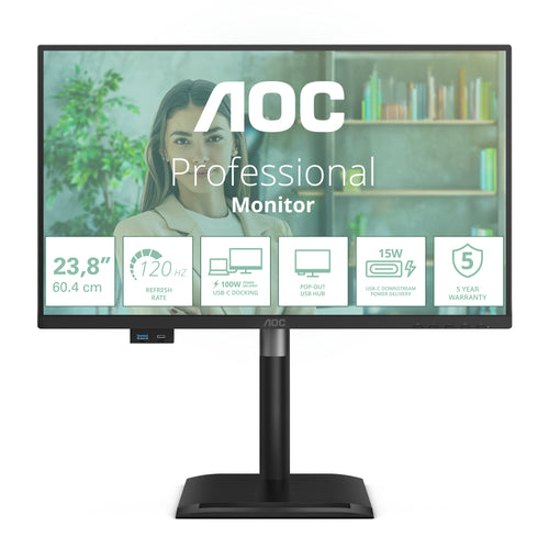 AOC 24P4CV Computerbildschirm 60,5 cm (23.8") 1920 x 1080 Pixel Full HD LED Schwarz