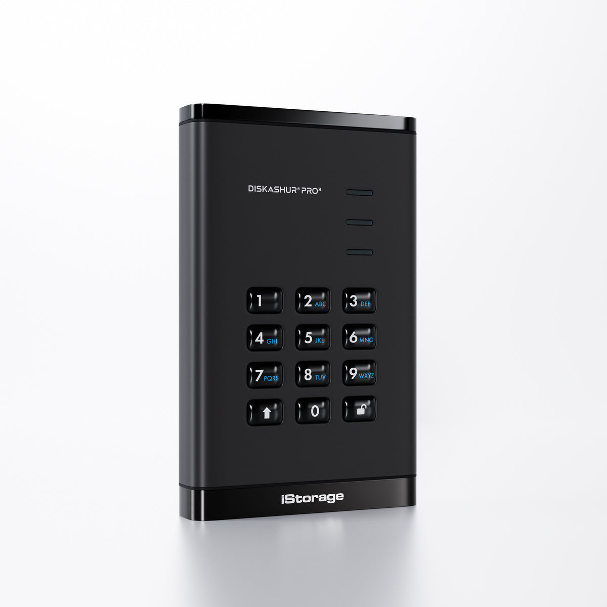 iStorage diskAshur PRO3 SSD 8 TB USB Type-A / USB Type-C 3.2 Gen 1 (3.1 Gen 1) Schwarz
