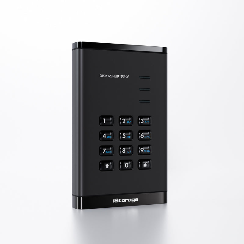 iStorage diskAshur PRO3 SSD 16 TB USB Type-A / USB Type-C 3.2 Gen 1 (3.1 Gen 1) Schwarz