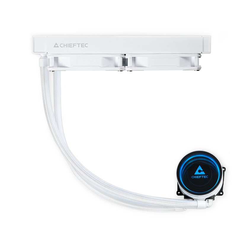 Chieftec ICEBERG 240-RGB-W Computergehäuse All-in-One-Flüssigkeitskühler 12 cm Weiß