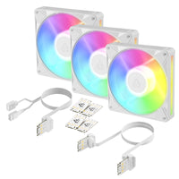 ARCTIC BioniX P14 A-RGB (White) – 3 Pack 140 mm PWM-Lüfter mit Daiy Chain