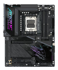 GIGABYTE X870E AORUS PRO X3D Mainboard - Unterstützt AMD Ryzen 9000 CPUs, digitales 18+2+2-Phasen-VRM, bis zu 9000MHz DDR5 (O.C.), 2xPCIe 5.0 + 2xPCIe 4.0, Wi-Fi 7, 5GbE LAN, USB 4