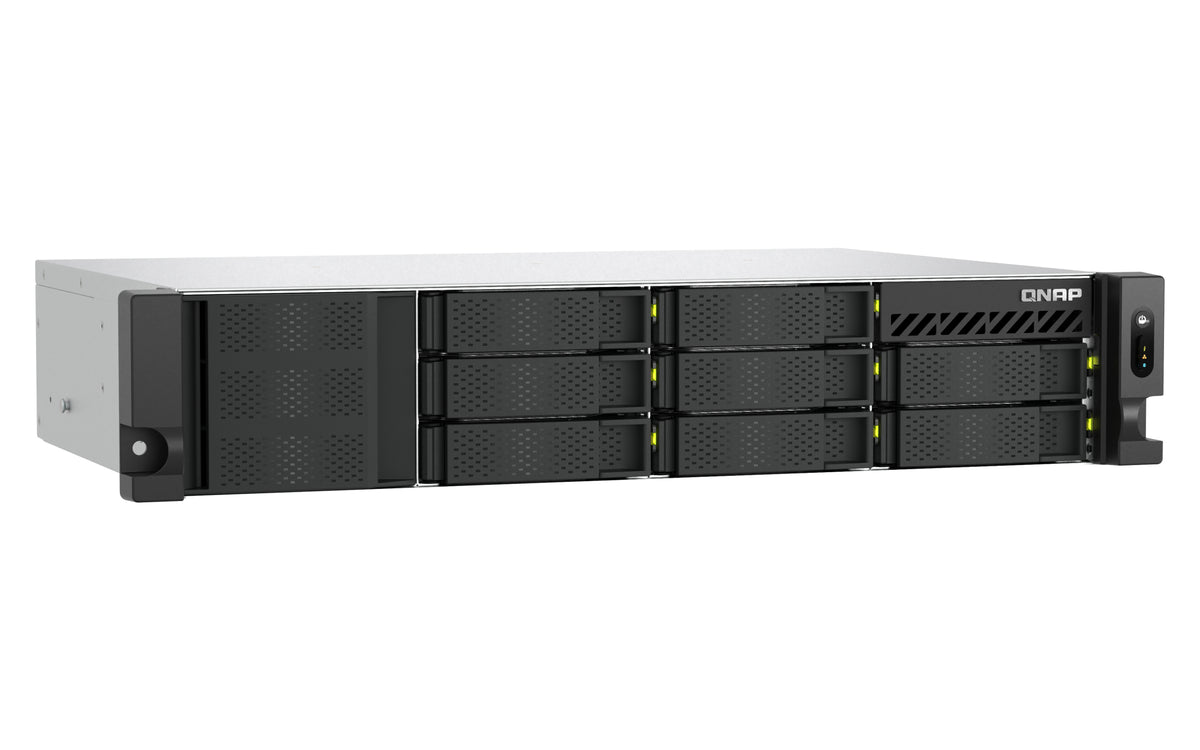 QNAP TS-H1073BXEU-RP NAS Rack (2U) Ryzen Embedded V1780B 8 GB DDR4 QNAP QTS Schwarz