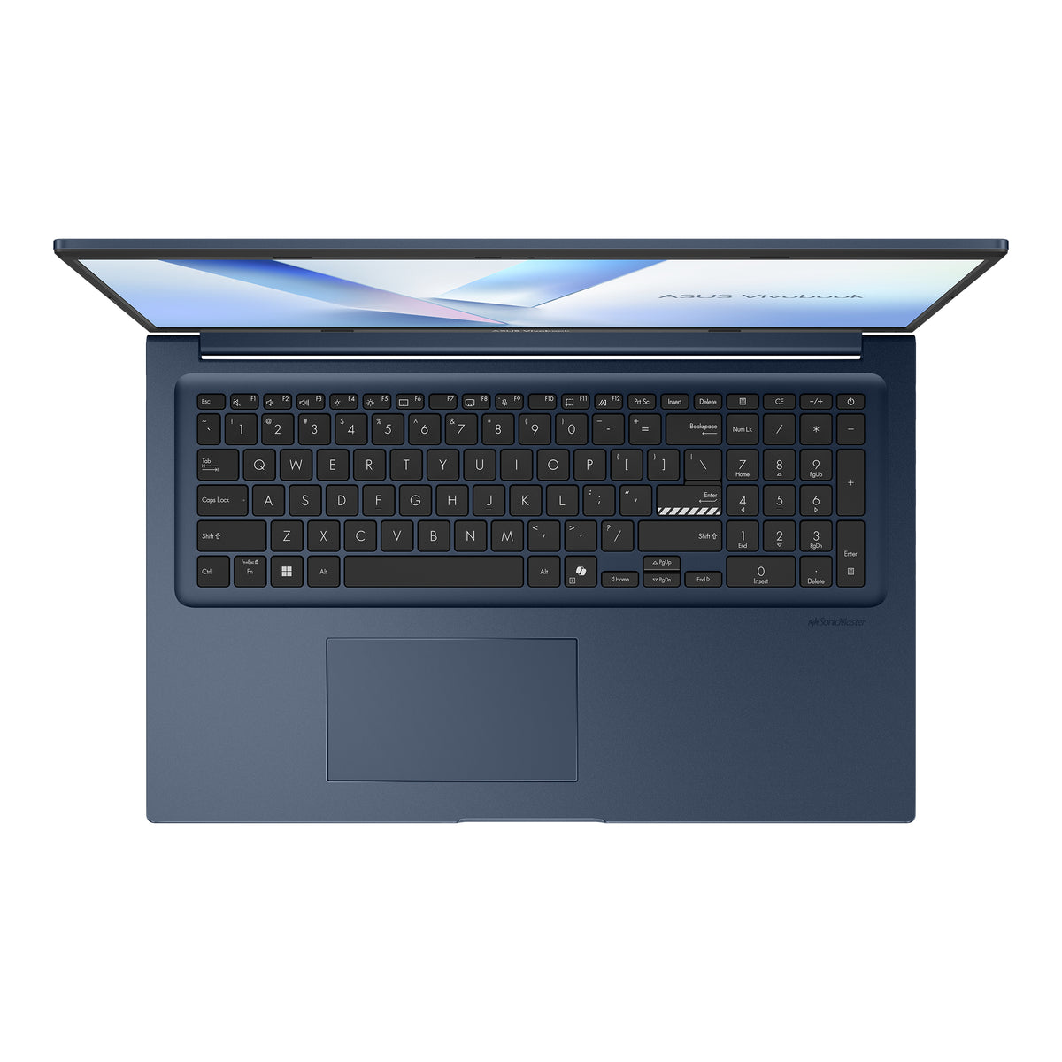 ASUS Vivobook 17 X1704MA-AU185W Intel Core 5 315 Laptop 43,9 cm (17.3") Full HD 8 GB DDR5-SDRAM 256 GB SSD Wi-Fi 6 (802.11ax) Windows 11 Home Blau