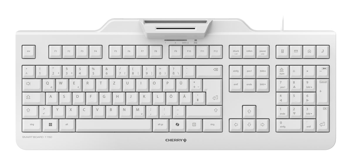 CHERRY Smart Board 1150 Tastatur Büro USB QWERTZ Deutsch Hellgrau