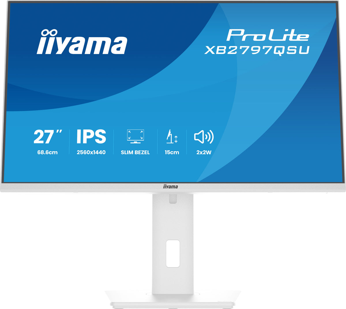 iiyama ProLite XB2797QSU-W1 Computerbildschirm 68,6 cm (27") 2560 x 1440 Pixel Quad HD LED Weiß