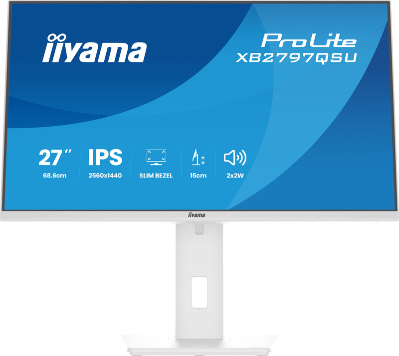 iiyama ProLite XB2797QSU-W1 Computerbildschirm 68,6 cm (27") 2560 x 1440 Pixel Quad HD LED Weiß